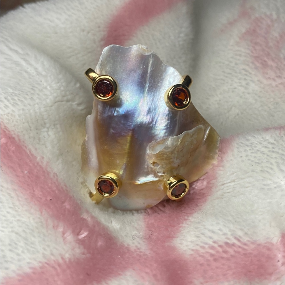 Real Pearl 18k GP Ring